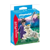 Playmobil Zestaw figurek Special Plus 70382 - Azjatycka wojowniczka z tygrysem