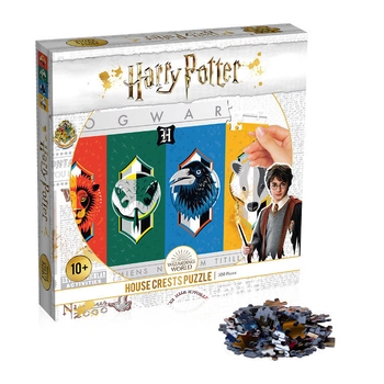 WINNING MOVES Puzzle 500 elementów Harry Potter House Crests