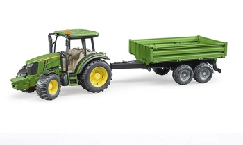 BRUDER Traktor John Deere 5115M z przyczepą wywrotką 02108