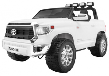 Auto na akumulator Toyota Tundra XXL biały + Pilot + Bagażnik + LED + Audio + EVA + Wolny Start