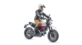 BRUDER 63051 Scrambler Ducati Desert Sled z kierowcą