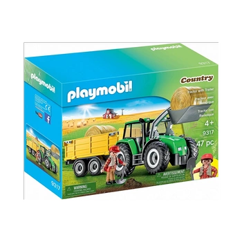 Playmobil Zestaw figurek Country 9317 - traktor z przyczepą