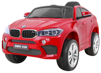 BMW X6M Elektryczne Autko dla dzieci czerwony + Pilot + EVA  + Audio + LED