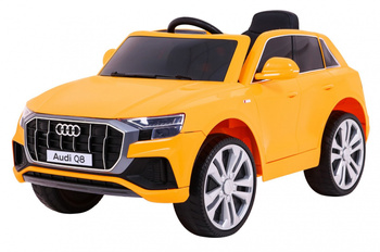 Audi Q8 Lift na akumulator dla dzieci żółty + Pilot + EVA + Wolny Start + MP3 USB + LED