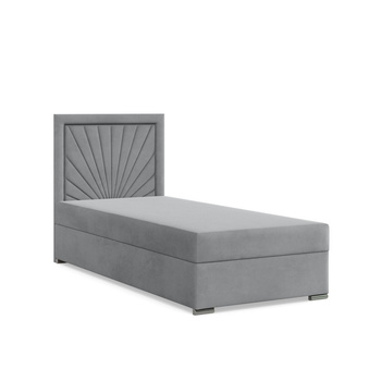 ADAMS Łóżko kontynentalne VICENZA 90x200 cm Trinity szary