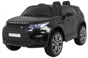 Auto na akumulator Land Rover Discovery czarny + Pilot + 5-pkt pasy + Regulacja siedzenia + EVA + MP3 LED