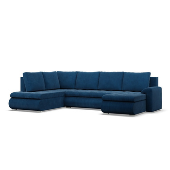 ADAMS Narożnik FORESTA ULO z leżanką i otomaną POSO 05 - granatowy