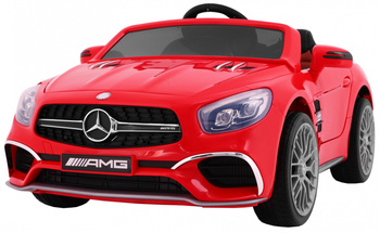 Auto na akumulator Mercedes AMG SL65 czerwony + Pilot + Bagażnik + Regulacja siedzenia + MP3 LED + Wolny Start