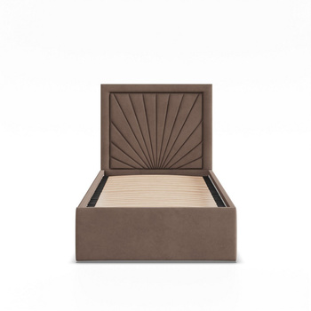 ADAMS  Łóżko stelażowe VASTO 90x200 cm z drewniany stelaż -  TRINITY kakaowy