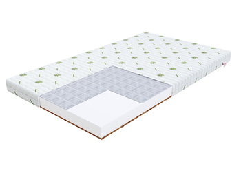 FDM Materac piankowy- kokos z gryką BABY COMFORT 70x120 cm dziecięcy z pokrowcem ALOE VERA