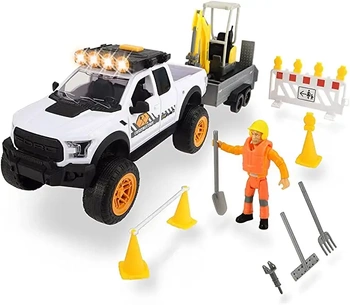 PLAY LIFE Zestaw do naprawy ulic 41 cm auto Ford Raptor,przyczepka koparka