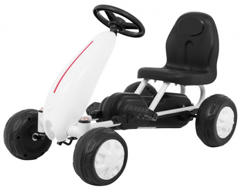 Gokart dla najmłodszych biały - B001.BIA