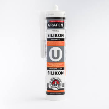 GRAFEN PROFESSIONAL Silikon uniwersalny 280 ml biały