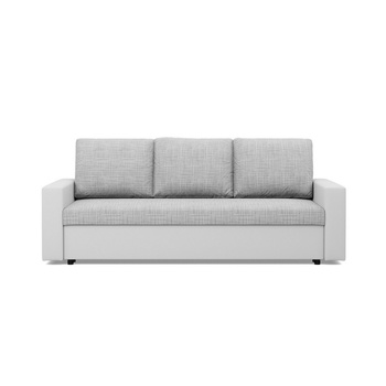 ADAMS LUNA Kanapa rozkładana sprężyna bonell - szary + biały