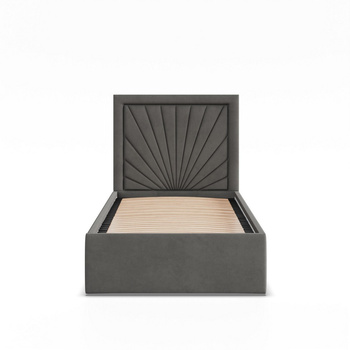 ADAMS  Łóżko stelażowe VASTO 90x200 cm z drewniany stelaż -  TRINITY grafit