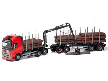Emek 70305 Volvo FH16 750 XL transporter drewna czerwony