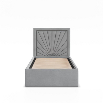 ADAMS  Łóżko stelażowe VASTO 90x200 cm z drewniany stelaż -  TRINITY szary