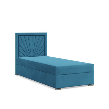 ADAMS Łóżko kontynentalne VICENZA 90x200 cm Trinity Azur