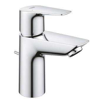 GROHE BauEdge Bateria umywalkowa, Rozmiar S z zestawem odpływowym - chrom