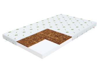 FDM Materac piankowy - kokos BABY COCO 60x120 cm dziecięcy z pokrowcem ALOE VERA