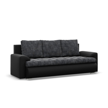 ADAMS Kanapa FORESTA rozkładana LAWA 17 + REAL 11 - ciemny szary + czarny