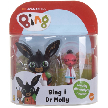 GOLDEN BEAR BING Zestaw z 2 figurkami Bing i Doktor Molly