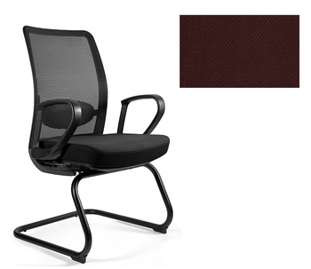 UNIQUE Krzesło biurowe ANGGUN SKID - niebieska siatka/ tkanina BL406 COCOA