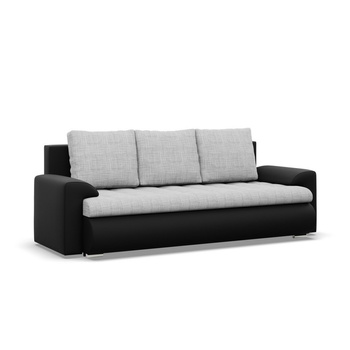 ADAMS Kanapa FORESTA rozkładana LAWA 9 + REAL 11 - jasny szary + czarny