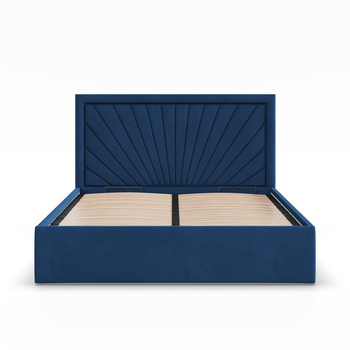 ADAMS Łóżko stelażowe VASTO 160x200 cm z metalowym podnoszonym stelażem - TRINITY morski