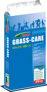 DCM Grass Care - jesień, 6-3-20 + 3 MgO + Fe nawóz organiczno - mineralny, 25 kg