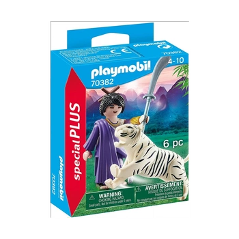 Playmobil Zestaw figurek Special Plus 70382 - Azjatycka wojowniczka z tygrysem