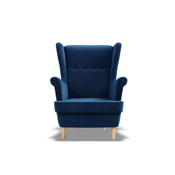 ADAMS Fotel Uszak VELO - granatowy