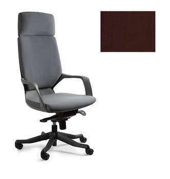 UNIQUE Fotel biurowy APOLLO - czarny/ tkanina BL406 COCOA