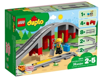 LEGO DUPLO - Tory kolejowe i wiadukt 10872