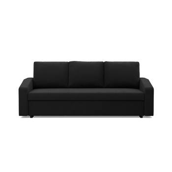 ADAMS Kanapa NEO rozkładana, ścięty bok pianka poliuretanowa - czarny