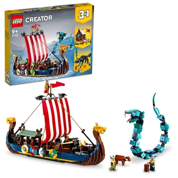 LEGO Creator - Statek wikingów i wąż z Midgardu 31132