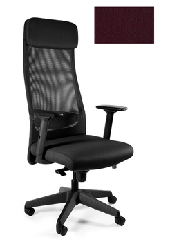 Fotel biurowy ARES MESH - BL403 BURGUNDY