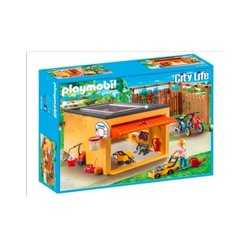 Playmobil Zestaw z figurką City Life 9368 - garaż z miejscem na rower