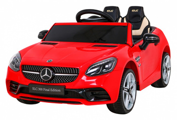 Auto na akumulator Mercedes Benz SLC300  dla dzieci czerwony + Dźwięki MP3 Światła + Pilot + Wolny Start