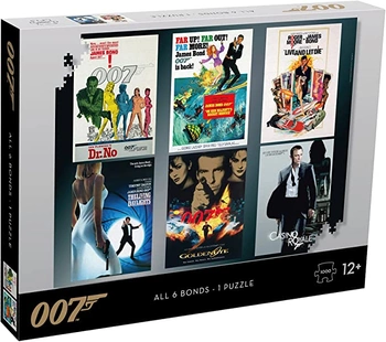 WINNING MOVES Puzzle 1000 elementów James Bond 007 Actor Debuts