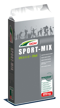 DCM Sport-Mix - renowacja, 8-3-12 + 3 MgO, nawóz organiczno - mineralny, 25 kg