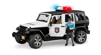 BRUDER 02526 Jeep Wrangler Unlimited Rubicon policyjny z figurką policjanta