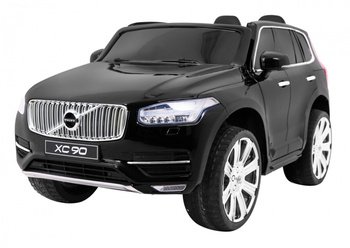 Volvo XC90 na akumulator dla dzieci lakier czarny + Pilot + Bagażnik + EVA + Wolny Start + Radio MP3 + LED