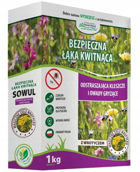 SOWUL&SOWUL Mieszanka traw gazonowych Bezpieczna łąka - karton 1kg