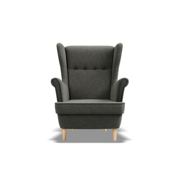 ADAMS Fotel Uszak VELO - ciemny szary