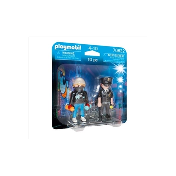 Playmobil Figurki Duo Pack 70822 Policjant i grafficiarz