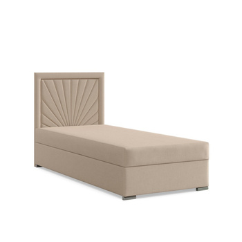 ADAMS Łóżko kontynentalne VICENZA  90x200 cm HUGO kremowy