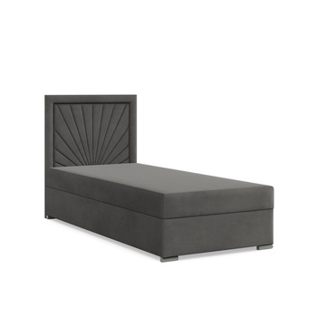 ADAMS Łóżko kontynentalne VICENZA 90x200 cm Trinity grafitowy