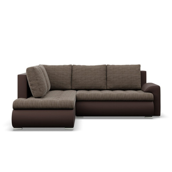 ADAMS Narożnik FORESTA z otomaną LAWA 02 + REAL 66 brązowy