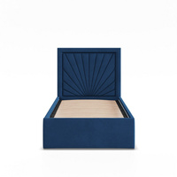 ADAMS  Łóżko stelażowe VASTO 90x200 cm z drewniany stelaż -  TRINITY morski